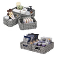 GRANNY SAYS Bundle of 3-Pack Nesting Wicker Baskets & 2-Pack Wicker Shelf Baskets