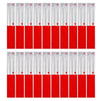 Reflective Tape, 2" × 12" × 20/30 Pack Red/White Self-Adhesive Outdoor Waterproof Safety Caution Warning Reflective Tape Trailer Reflector for Cars, Trucks, Trailers, Boats, Road Signs (20)