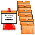 Fabbay Traffic Cone Sleeve, Traffic Cone Covers with Pockets, 6 Pieces