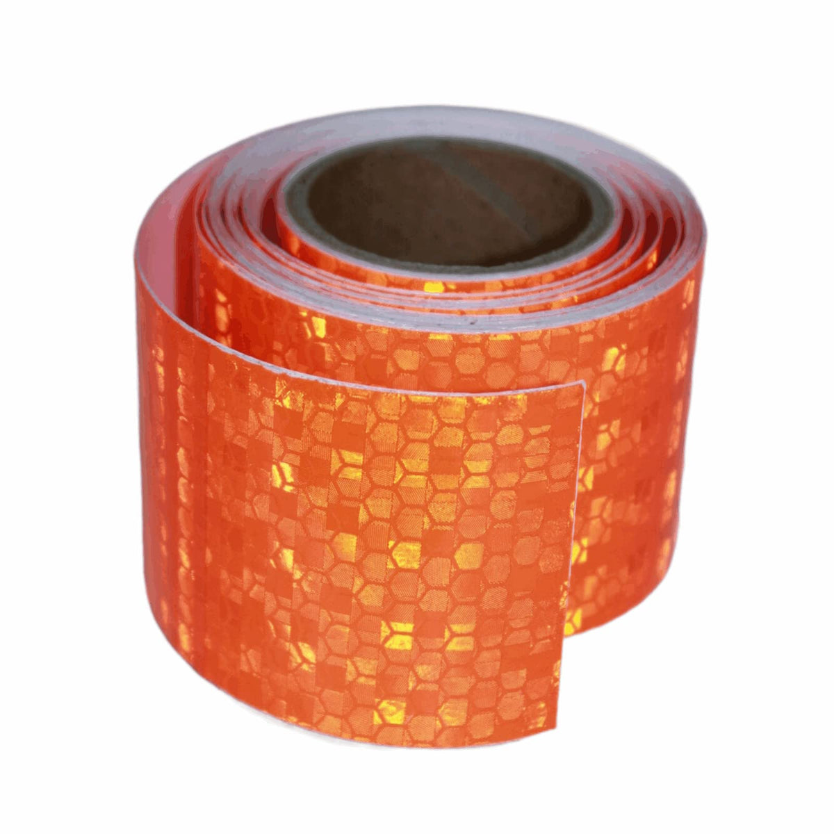 Orange Reflective Tape Outdoor Waterproof 2 inch, High Visibility Industrial Marking Tape, Safety Adhesive Stickers (11 feet) 2"X11ft PVC material - Orange 1