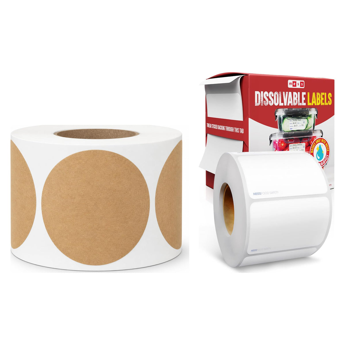 Canning Kit - 1.5" - 2" - Jar Stickers - Dissolvable Canning Labels Round