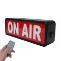 On Air Light Sign, Lighted Recording and Broadcast Warning Indicator, for Home Studio, Company, Desk or Wall Decor, Black, with Remote Control black+Remote control