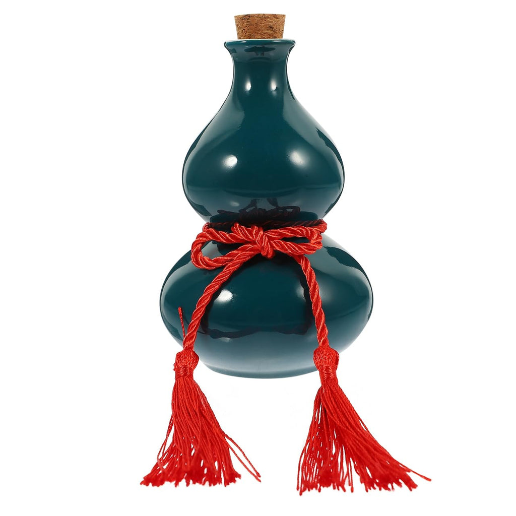 Angoily Gourd Wine Bottle Sealed Wine Jar Storage Holder and Liquor Container Bottle with Stopper for Home Bar Restaurant Hotel and Entertaining Lightweight 4.72 X 2.95 X 2.95 in