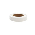 White ChromaLabel Gaffer Tape roll, 30 yards long and 1 inch wide, used for securing cables and marking in film or stage setups.