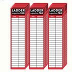 Ladder Inspection Labels Safety Stickers Ladders Red Safety Inspection Tags 8.5 x 2 Inch