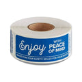 Angel's Peel Lounge Tamper Proof Stickers Roll — Tamper Evident Stickers for Food Delivery, Drink Lids, Containers, Writable Self Adhesive Seal Tape, Easy Application Labels - 1x3in 250-COUNTS, Blue