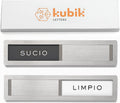 Clean Dirty Magnet for Dishwasher - Stainless Steel Sign by Kubik Letters Stainless Steel (DIRTY/CLEAN)