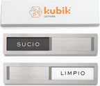 Clean Dirty Magnet for Dishwasher - Stainless Steel Sign by Kubik Letters Stainless Steel (DIRTY/CLEAN)