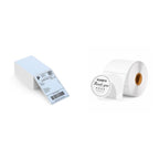 4x6 Blue Direct Thermal Shipping Labels 500 Labels/Stack+2" Circle Thermal Labels 750 Labels/Roll