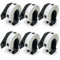 BETCKEY - Replace for Brother DK-1204 (0.66 x 2.1 in) Small Labels [6 Roll]