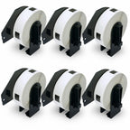 BETCKEY - Replace for Brother DK-1204 (0.66 x 2.1 in) Small Labels [6 Roll]