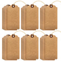 Outus 60 Pcs Blank Large Paper Gift Tags, Brown, 4 3/4" X 2 3/8" 4 3/4" X 2 3/8"