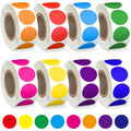 4000 Pcs Colored Dot Stickers, 8 Color Coding Circle Labels, 3/4" Round Dot