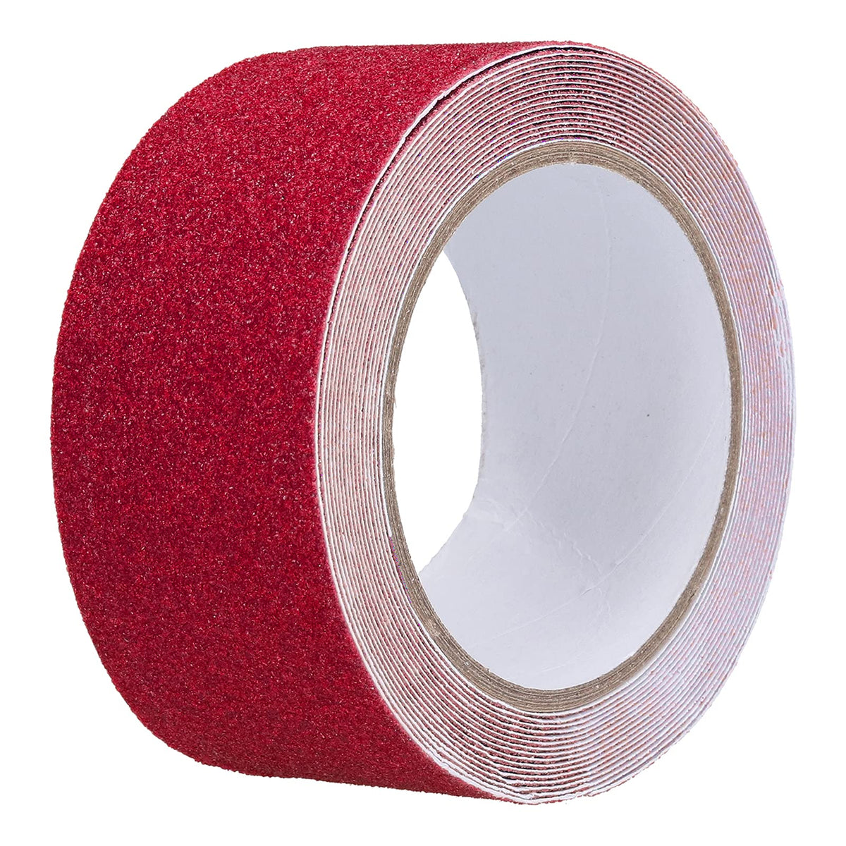 Tissting Anti Slip Grip Tape 2" x 16.4ft(Red) | Durable Adhesive Backing, Waterproof & Weatherproof, High-Traction Surface for Stairs, Ramps, Decks, Indoor/Outdoor Use Red