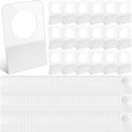 Blulu 3000 Pcs Self Adhesive Hanging Tabs Hang Tags, Round, 0.875 x 1.25 in