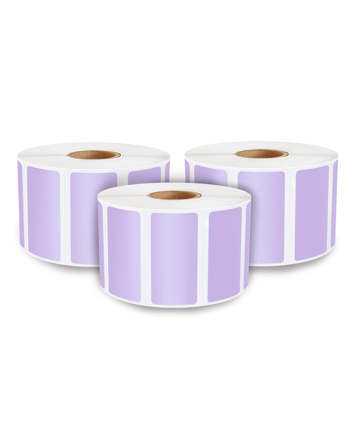 enKo 2-1/4 x 1-1/4 in 3 Rolls | 3000 Lavender Direct Thermal Labels 3 Rolls - Lavender