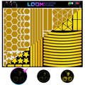 LOOM® Mega Reflective Stickers for Bikes & Helmets | 101pc | Yellow