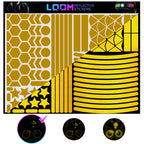 LOOM® Mega Reflective Stickers for Bikes & Helmets | 101pc | Yellow