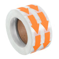 Bright orange PATIKIL arrow stickers, 1.2x0.6 inches, 1000 adhesive pipe markers for gas flow direction and defect marking.