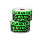 OfficeSmartLabels - 4 x 2 inch, Sold as a Set, Do Not Separate Labels, FBA Stickers, Bundles Shipping Together, Packing Labels (600 Labels, Green) Sold as Set: Do Not Separate - Green