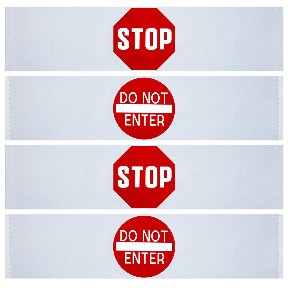 Peryiter 2 Pcs Door Stop Banner 50x12 Inch Do Not Enter Sign Bedroom