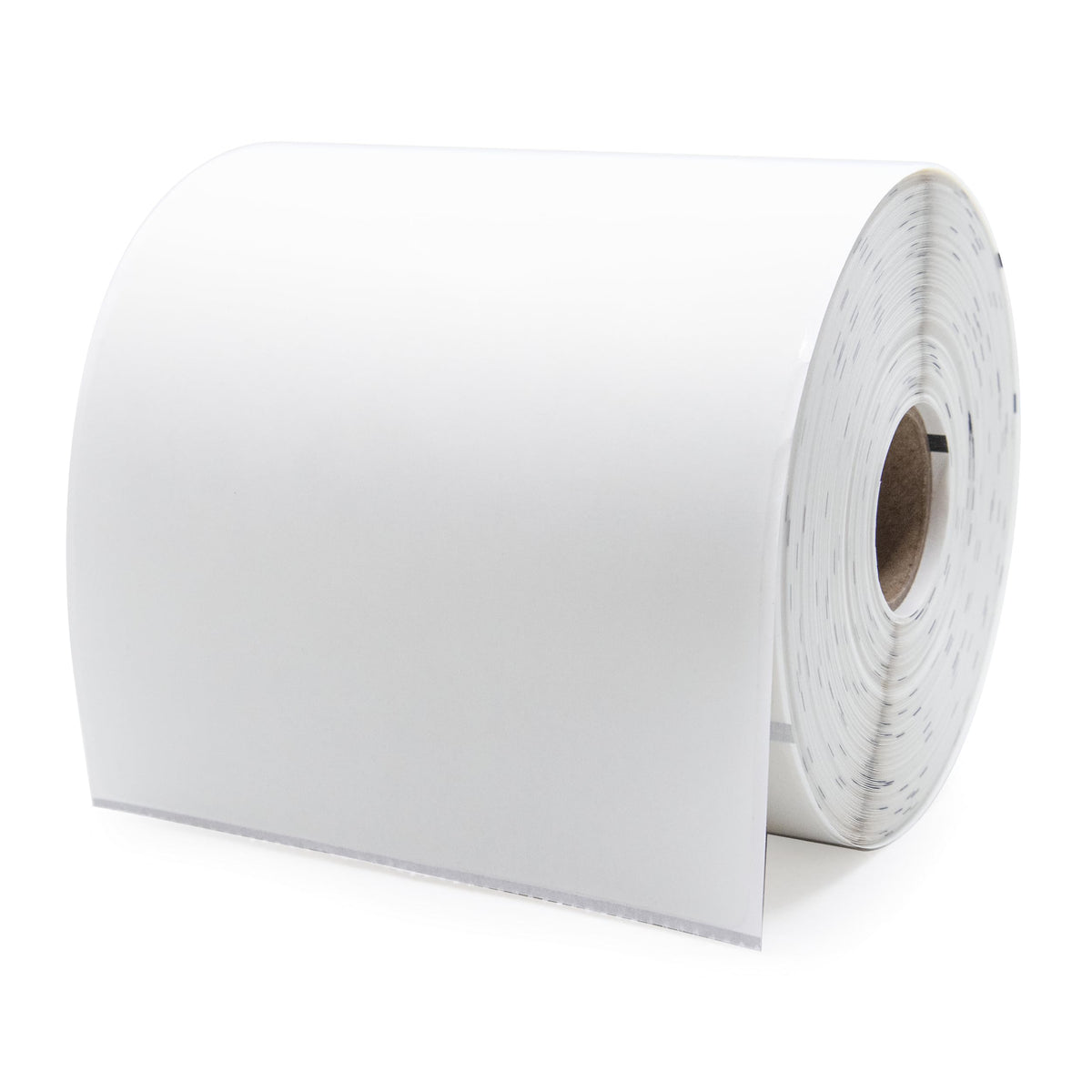 Zebra clear 4x6 inch shipping labels by Labelvalue for laser and inkjet printers, shown on a sheet with multiple labels.