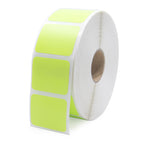 Zebra green UPC sticker labels by Labelvalue, 1.25" x 1", with black zebra stripe design for product marking and pricing.
