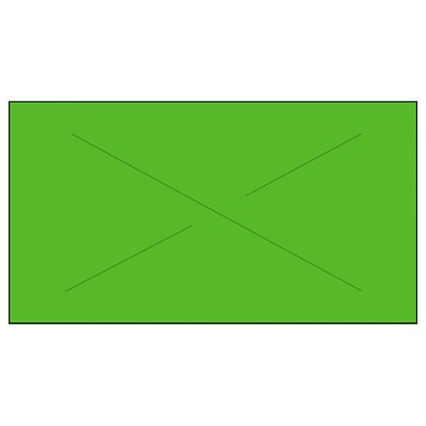 Veltec Premium 2212 One-Line Pricemarker Labels, 7/16 x 13/16 Inches, for Garvey 22-6 22-7 22-8, Security Cut, 1200 Labels/Roll, 9 Rolls/Sleeve and Free Ink Roller (Green) Green