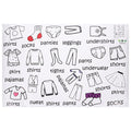 Veemoon Dresser Clothing Labels, Baby Drawer Clothing Sort Labels Removable Clothes Classification Sticker Peel and Stick Clothes Organizer Sticker for Kids Room Wardrobe Closet Drawer (40 × 60cm)