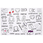Veemoon Dresser Clothing Labels, Baby Drawer Clothing Sort Labels Removable Clothes Classification Sticker Peel and Stick Clothes Organizer Sticker for Kids Room Wardrobe Closet Drawer (40 × 60cm)