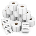 2.25" x 1.25" 3-Proof White Direct Thermal Labels for Zebra ZD410 ZD411 LP2824 ZD421 ZD420 GK420D, 12 Rolls 12000 Pcs 2-1/4x1-1/4 Barcode Return Address Labels Used with Rollo MUNBYN 2.25"x1.25"-12000 Labels