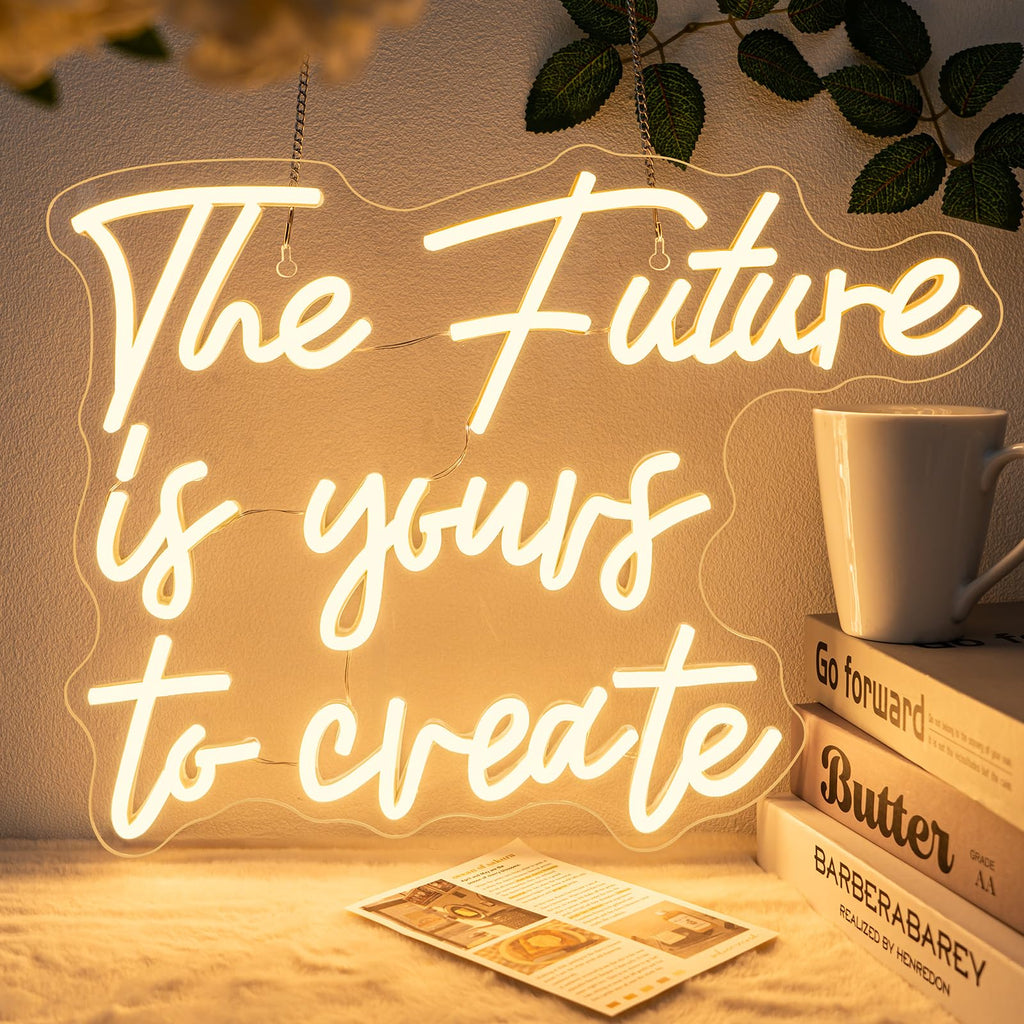 Horseneon The Future Is Yours To Create Neon Sign White Classroom Decor