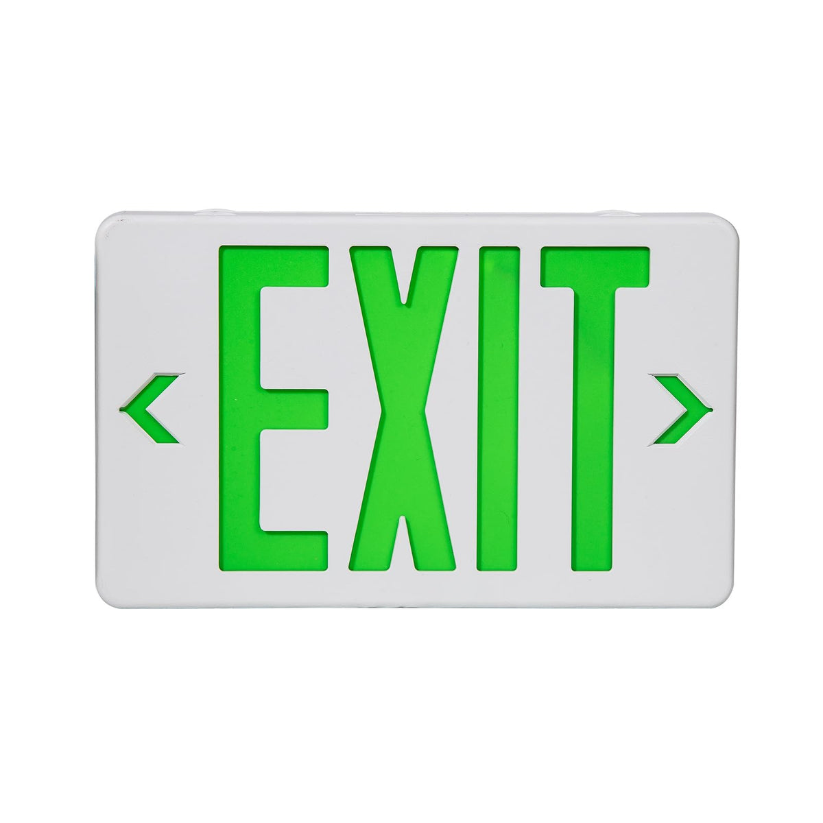 LED Emergency Exit Sign, Universal Mount OSHA Compliant Green 1 Pack