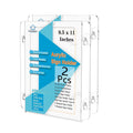Pecmuikee Acrylic Window Sign Holder Suction Cups 8.5 x 11,Clear Acrylic Frames Wall Mount Advertising Signage Sign Holder for Glass Door Mall, Office, Home, Store, Restaurant (2 Pack) 2Pcs