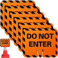 Copkim 6 Pcs Plastic Signs Bulk, 10.4" x 12.6", Do Not Enter