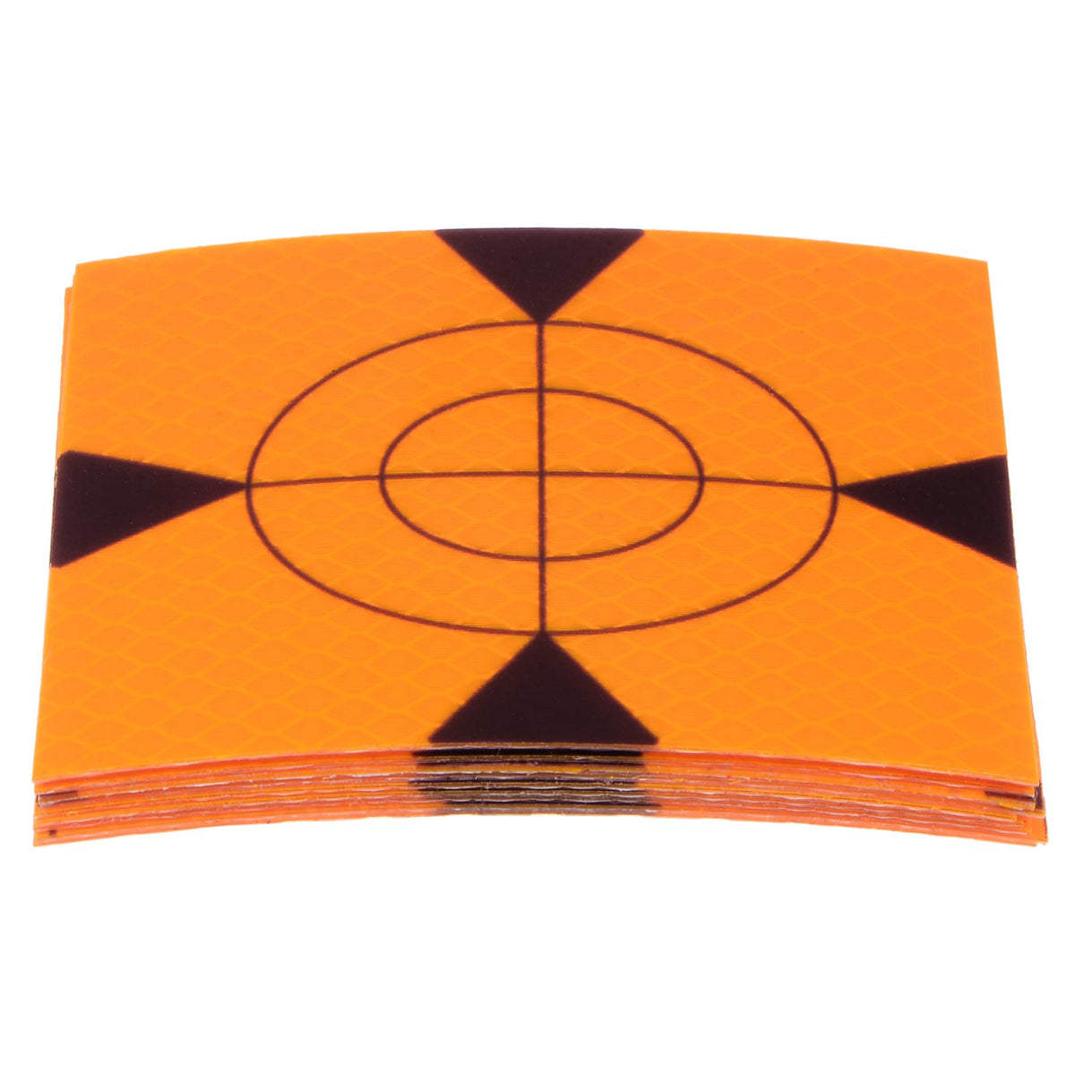 HARFINGTON 10pcs Survey Reflector Target 80x80mm Self-Adhesive Reflective Tape Survey Target Sheets for Total Stations, Yellow