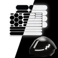 ELOS Reflective Gear 3M Reflective Black Stickers - Helmet Tape, Motorcycle Tape, Hi Viz Stickers for Helmets - Discreet Black Until Light Hits It (Combo Style) Combo Style 4.0
