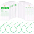 Chunful 100 Sets Ladder Safety Inspection Tags with Adjustable Zip Ties