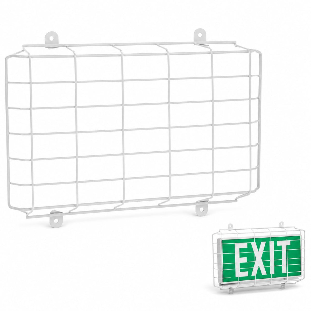 Angoily Exit Sign Wire Guard, Sign Protective Cage Cover, 16X10 Inch