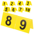 Tofficu Reusable Acrylic Number Markers Double-Sided Table Number Signs 1-10 for Restaurant Banquets Game Supplies and Event Seating