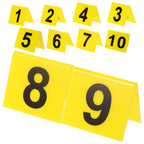 Tofficu Reusable Acrylic Number Markers Double-Sided Table Number Signs 1-10 for Restaurant Banquets Game Supplies and Event Seating