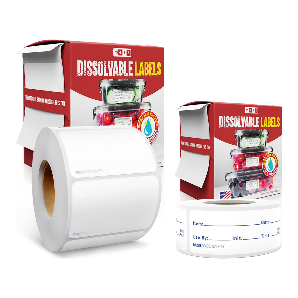 Canning Kit - Blank 1x2 500/Roll - 1x3 200/Roll - Dissolvable Food Labels