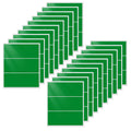 Rectangle Labels 4" × 2" Color Coding Vinyl Stickers Green 60 PCS