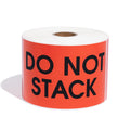 Aegis Adhesives - 3" X 5" Red Do Not Stack Stickers (1 Roll, 500/Roll) Red (Do Not Stack) 3" X 5"