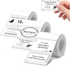 NIIMBOT Thermal Label Maker Paper 50×30 mm 230 Labels/Roll White 3Packs, for B1 B21 B31 B3S K3 Label Maker 3 ROLLS: 50×30mm White