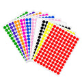 2340 PCS Colored Dot Stickers 1/2" Round Circle Coding Labels Multicolored 1/2 Inch