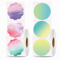 2''×2'' Round Thermal Sticker Labels, Self-Adhesive 2 Inch Circle Thermal Labels, Multi-Purpose Sticker Labels for DIY Logo Design,Name Tag,QR Code, 600 Labels/1 Roll