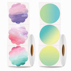 2''×2'' Round Thermal Sticker Labels, Self-Adhesive 2 Inch Circle Thermal Labels, Multi-Purpose Sticker Labels for DIY Logo Design,Name Tag,QR Code, 600 Labels/1 Roll