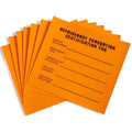 Set of 30 CAROPT refrigeration evacuation recovery certification tag stickers for medication labeling, with clear, readable design.
