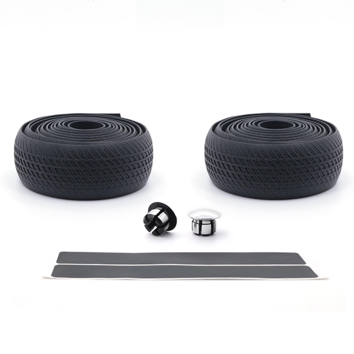 Bike Handlebar Tapes, Black, 2 Rolls | Comfortable, Anti-Slip, Damping Sweat Breathable, Soft Touch Silicone, Self-Adhesive
